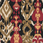 Uzbek Black Ikart Outdoor II Fabric by Coordonné