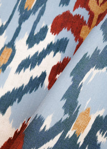 Uzbek Blue Ikart Outdoor II Fabric by Coordonné