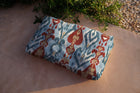 Uzbek Blue Ikart Outdoor II Fabric by Coordonné