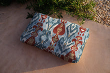 Uzbek Blue Ikart Outdoor II Fabric by Coordonné
