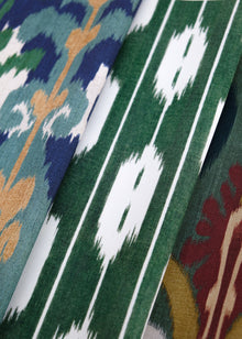 Uzbek Green Ikart Outdoor II Fabric by Coordonné