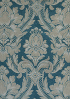 Venetian Damask Aqua Damaskus Fabric by Coordonné