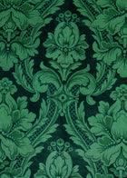 Venetian Damask Emerald Damaskus Fabric by Coordonné