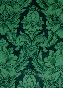 Venetian Damask Emerald Damaskus Fabric by Coordonné