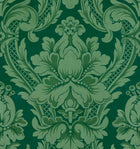 Venetian Damask Emerald Damaskus Fabric by Coordonné