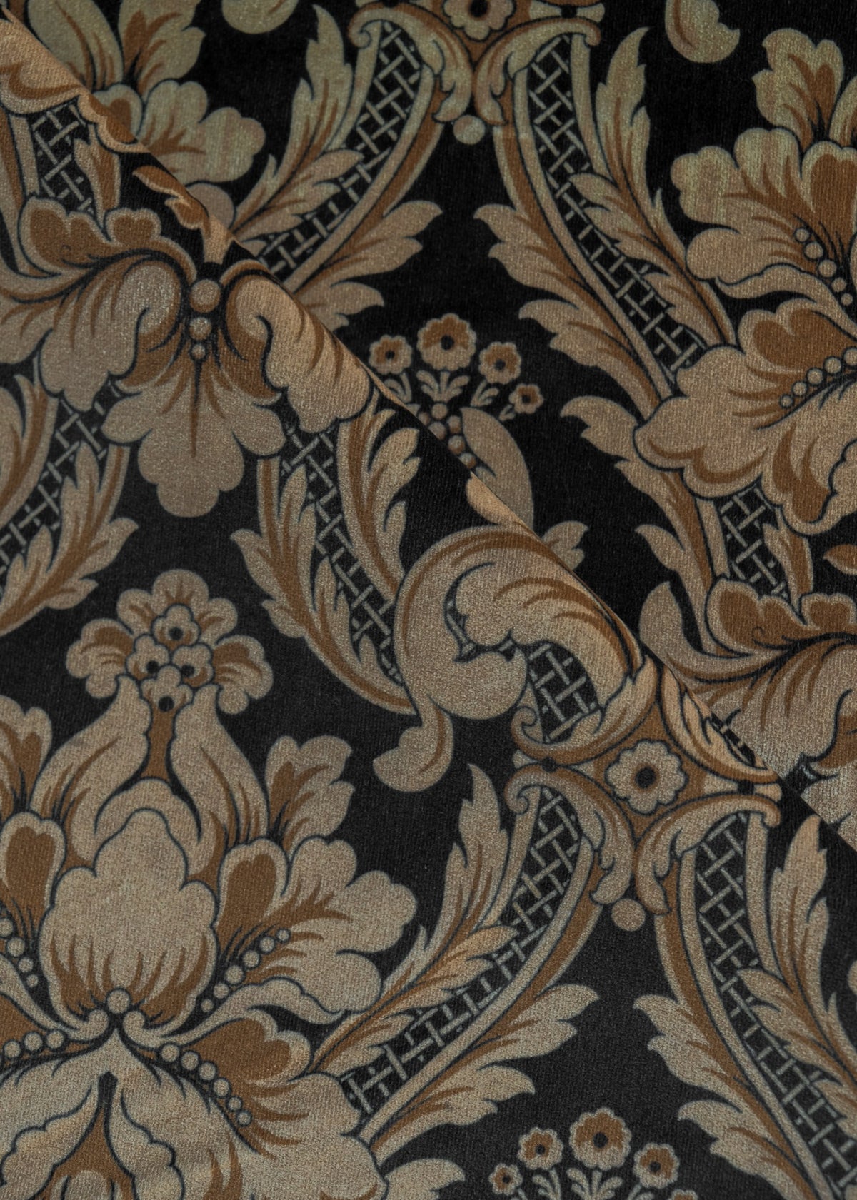 Venetian Damask Onyx Damaskus Fabric by Coordonné