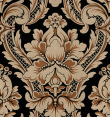 Venetian Damask Onyx Damaskus Fabric by Coordonné
