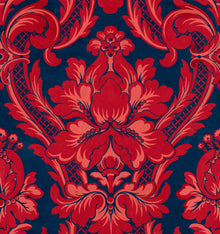 Venetian Damask Ruby Damaskus Fabric by Coordonné