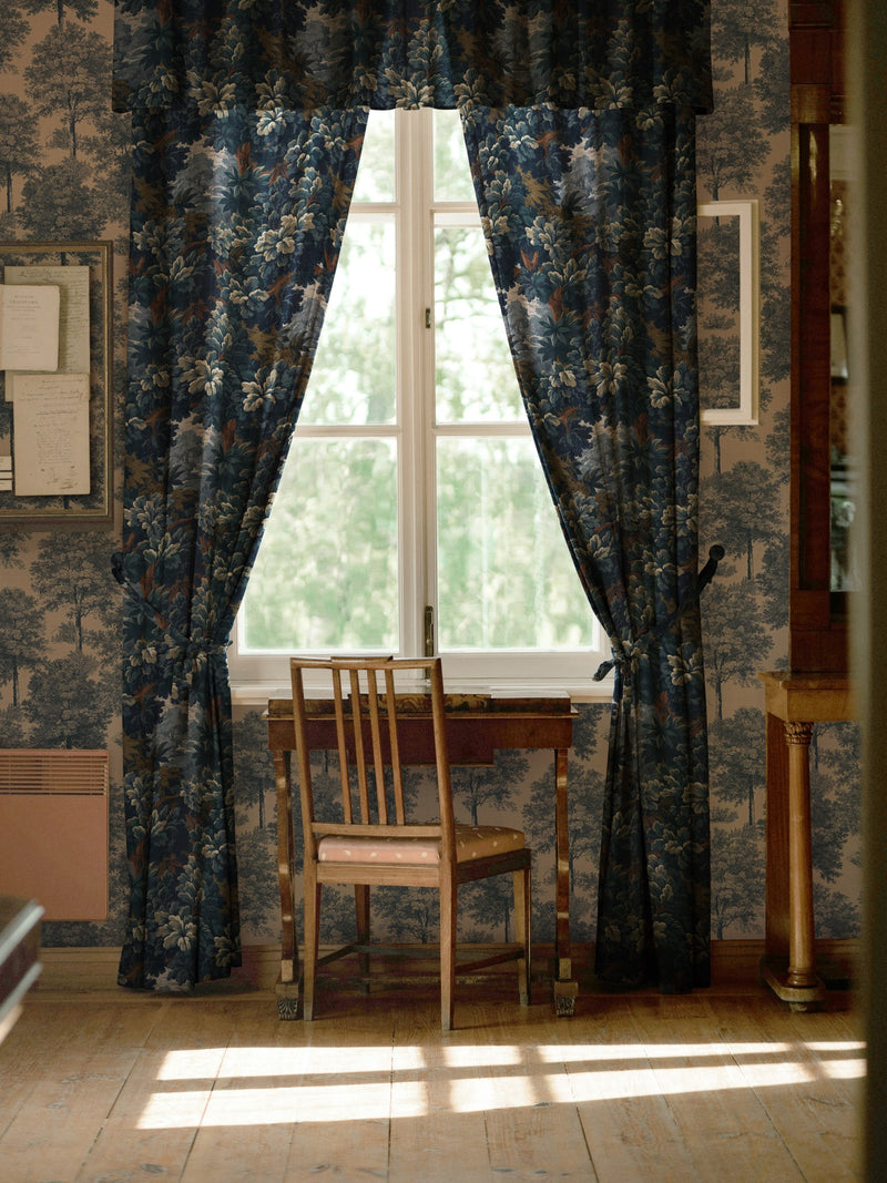 Verdure 16th Blue Verdure 16th Fabric by Coordonné