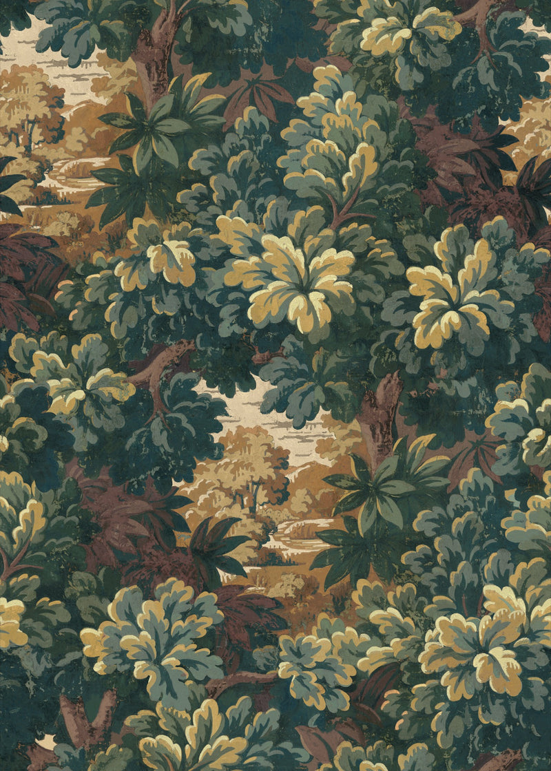 Verdure 16th Curry Verdure 16th Fabric by Coordonné