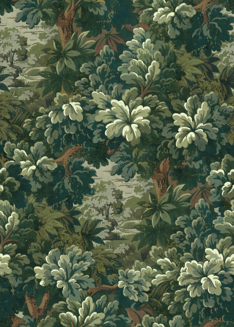 Verdure 16th Green Verdure 16th Fabric by Coordonné