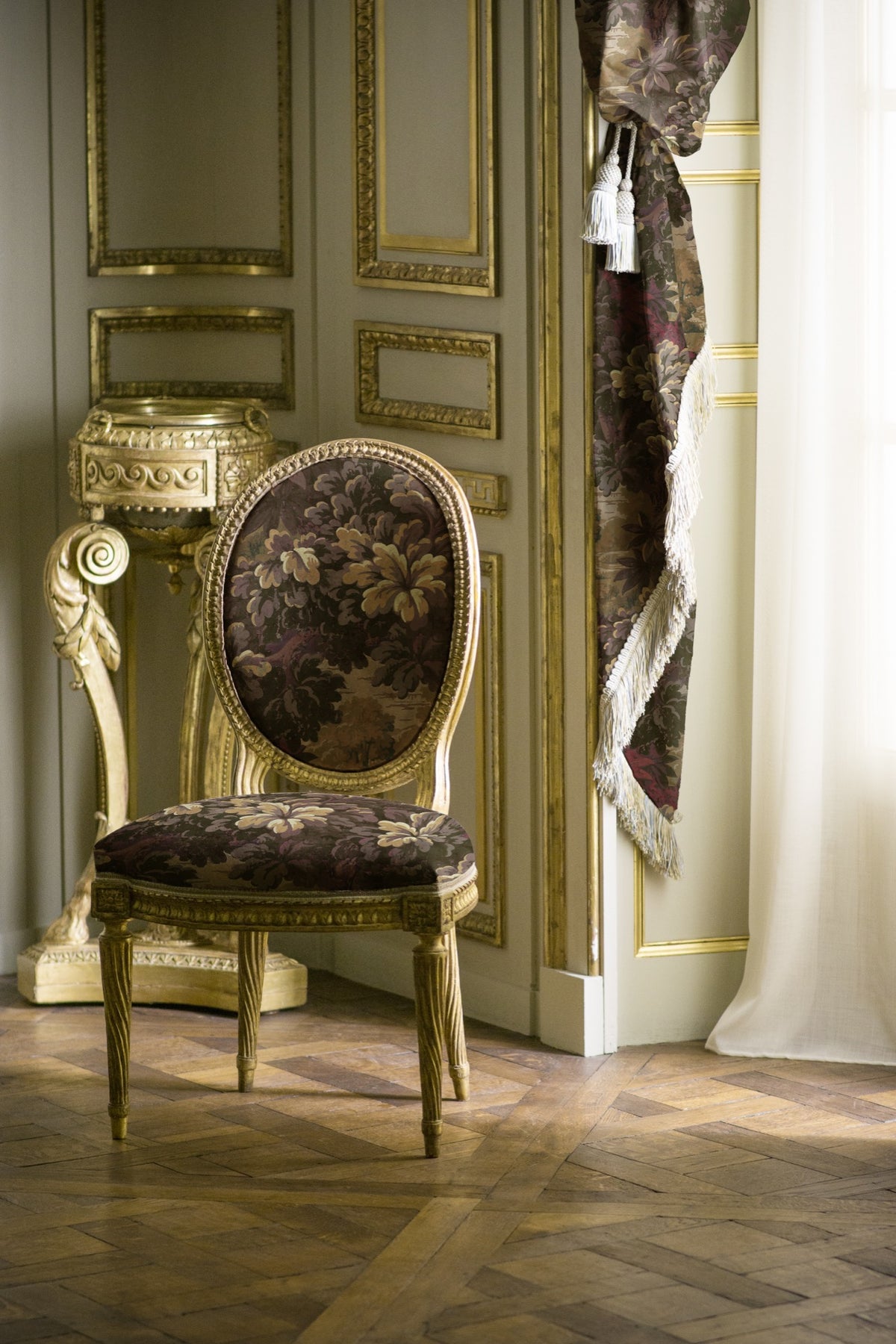 Verdure 16th Vermillion Verdure 16th Fabric by Coordonné