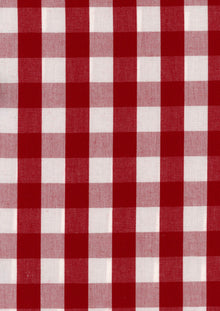 Vichy Red Piccadilly Fabric by Coordonné