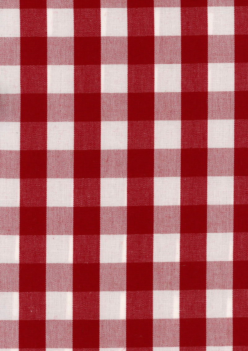 Vichy Red Piccadilly Fabric by Coordonné
