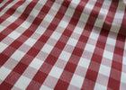 Vichy Red Piccadilly Fabric by Coordonné