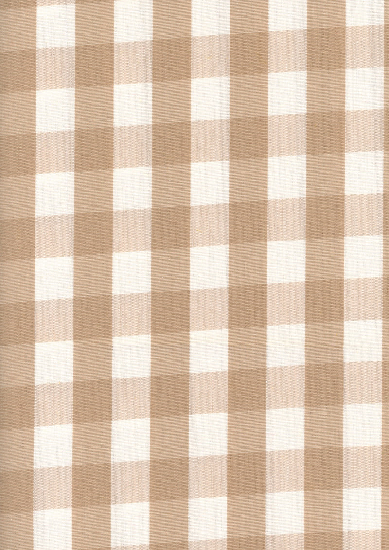 Vichy Sand Piccadilly Fabric by Coordonné