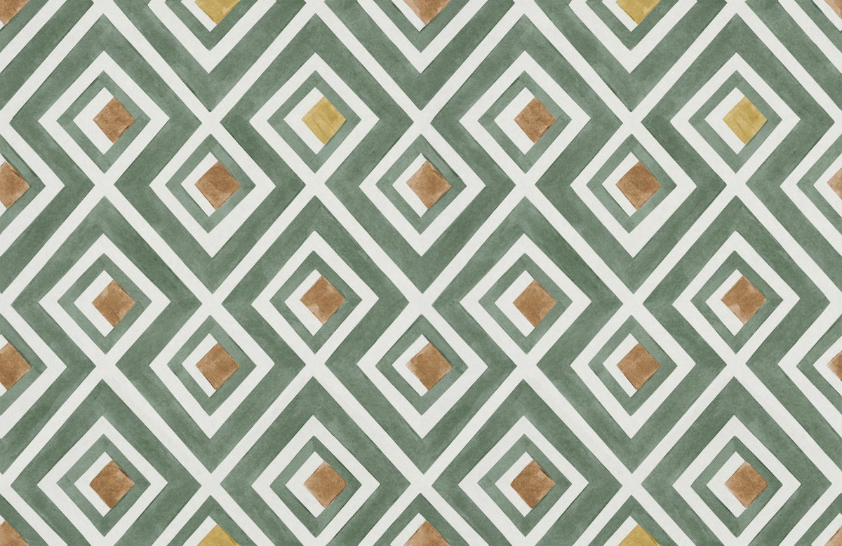 Vidriera Sage Palacio de Cristal Fabric by Coordonné