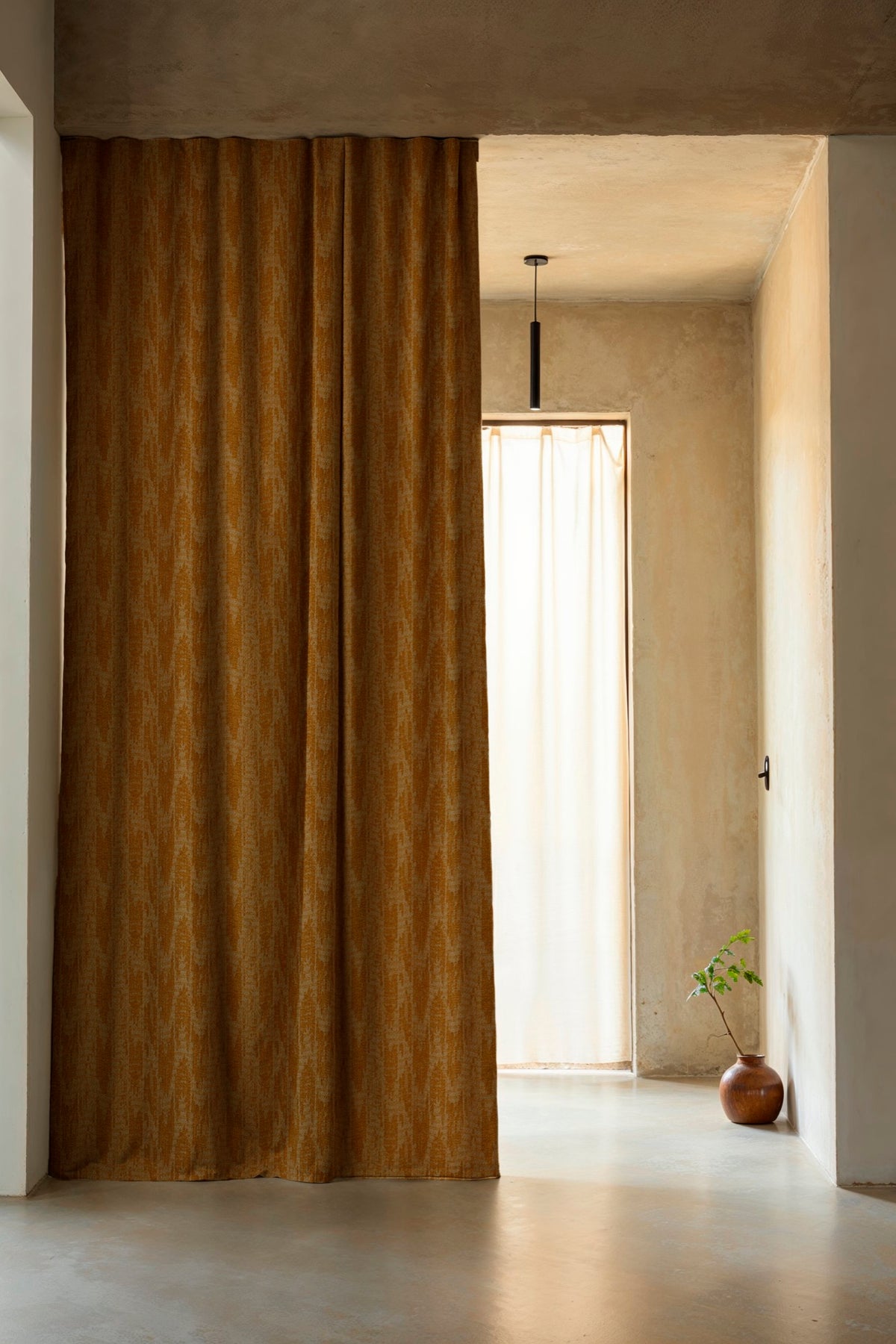 Wave Dune Curry Berber I Fabric by Coordonné