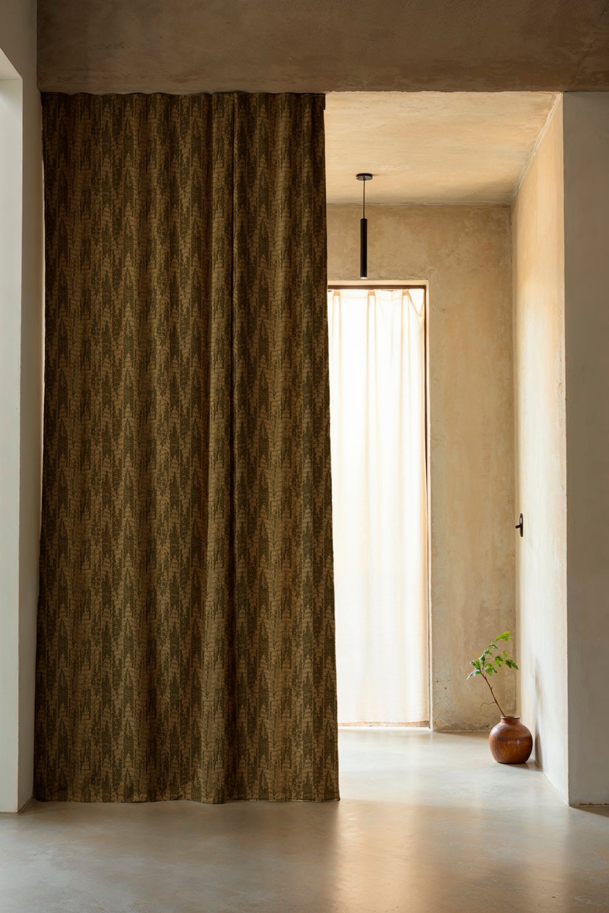 Wave Dune Leaf Berber I Fabric by Coordonné
