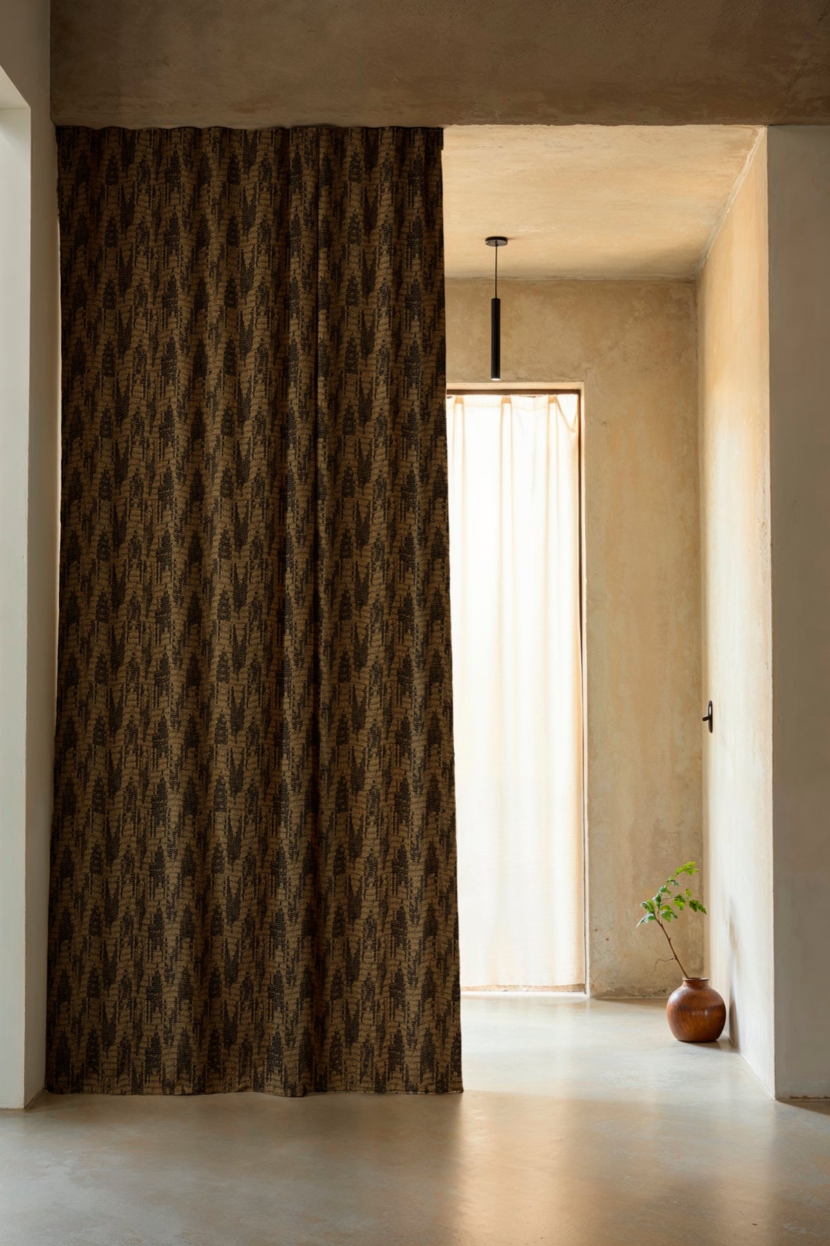 Wave Dune Night Berber I Fabric by Coordonné
