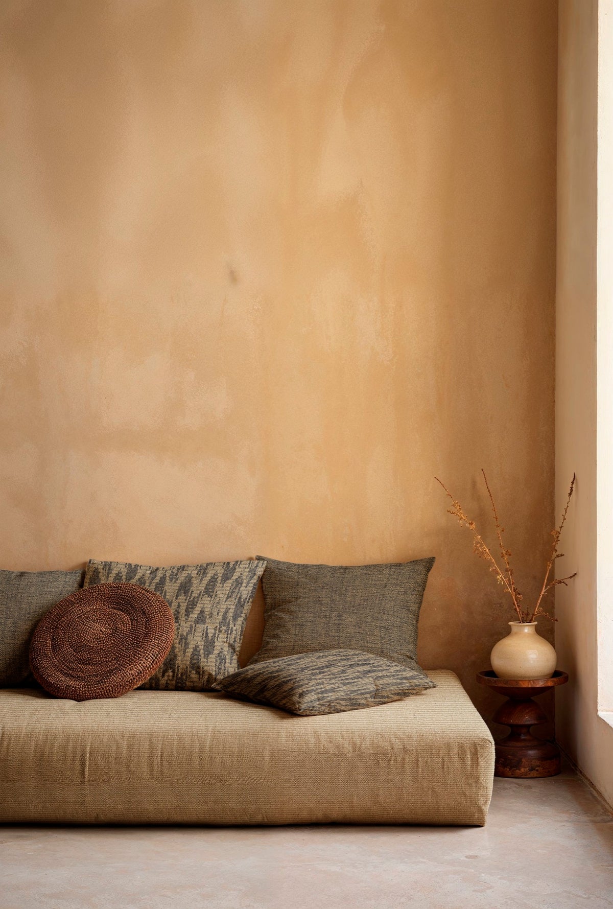 Wave Dune Night Berber I Fabric by Coordonné