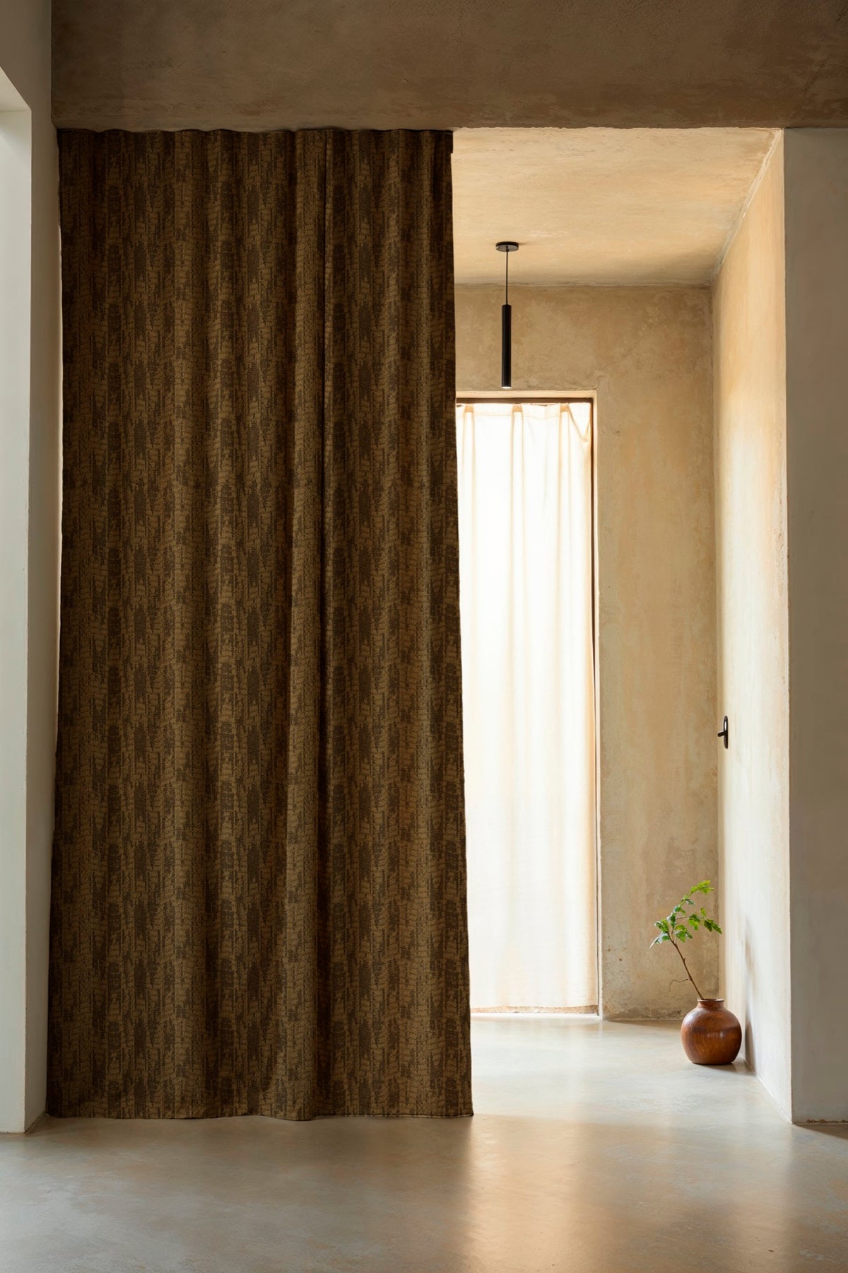 Wave Dune Steel Berber I Fabric by Coordonné