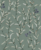 Wild Blackthorn Lagoon Cotswolds Fabric by Coordonné