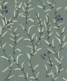 Wild Blackthorn Lagoon Cotswolds Fabric by Coordonné
