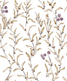 Wild Blackthorn Prune Cotswolds Fabric by Coordonné