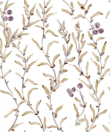 Wild Blackthorn Prune Cotswolds Fabric by Coordonné