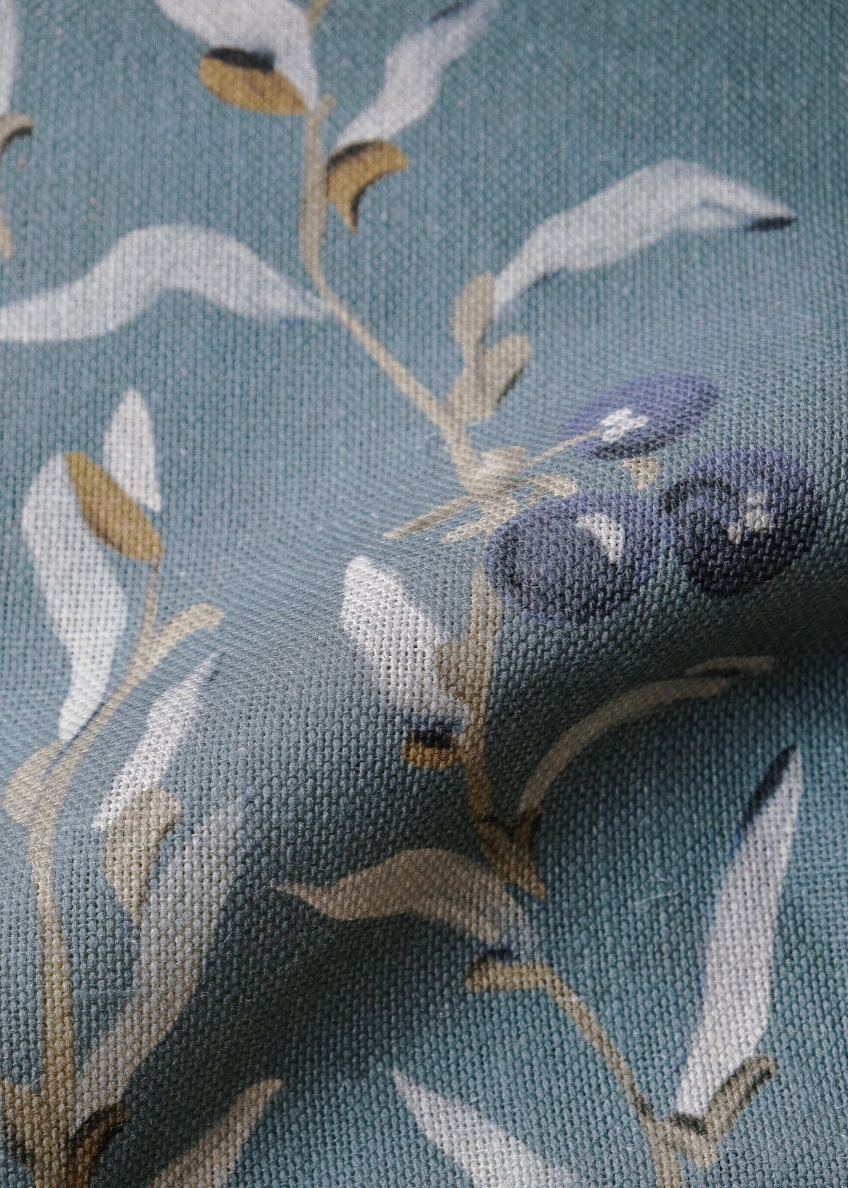 Wild Blackthorn Sapphire Cotswolds Fabric by Coordonné