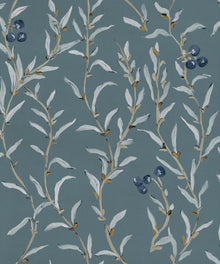 Wild Blackthorn Sapphire Cotswolds Fabric by Coordonné