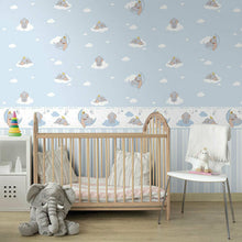 DU3020-1 Dumbo Blue Disney Magical Kingdom Wallpaper