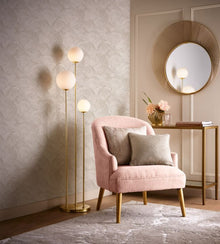 W0209/02 Silvan Gilver Expressions Wallpaper by Clarke & Clarke