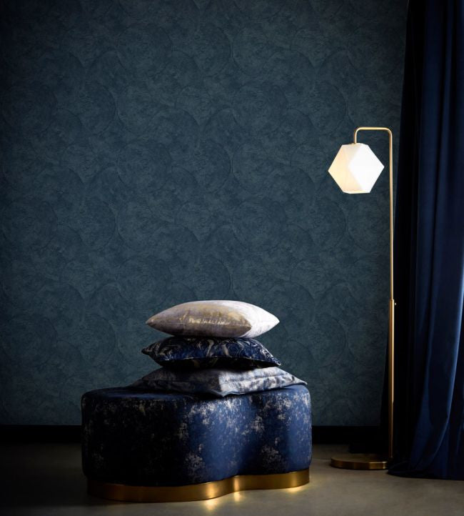 W0209/03 Silvan Midnight Expressions Wallpaper by Clarke & Clarke