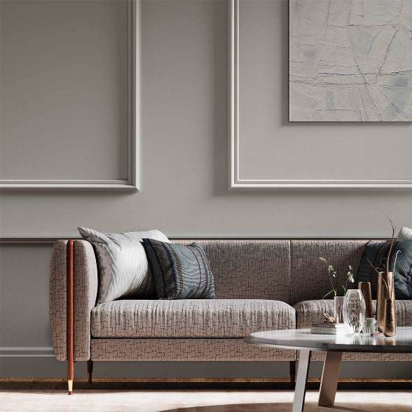 4411 Ascent Cappuccino Chocolate Fabric by Harlequin