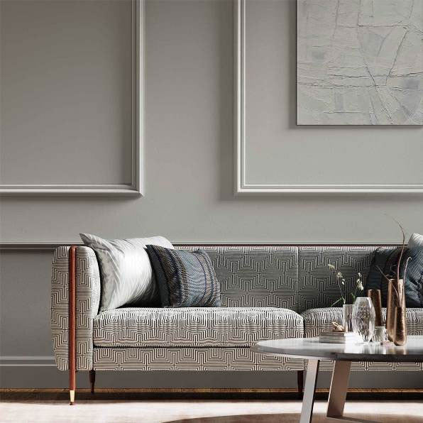 130674 Concept Slate Steel Fabric by Harlequin