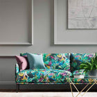 121009 Dance of Adornment Pomegrante Grounded Incense Harlequin Fabric