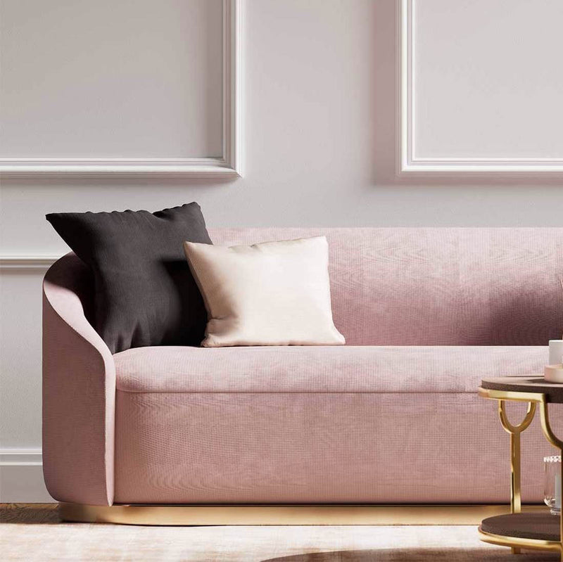 132002 Tresillo Velvets Rose Water Fabric by Harlequin