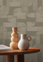 Hector Square Jasmin Vert Wallpaper by Casamance