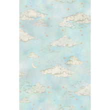 BMCF003/10B Starry Clouds Green Sky Wallpaper by Brand McKenzie