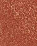 Gypsophila Paprika / Gold Wallpaper by Clarissa Hulse