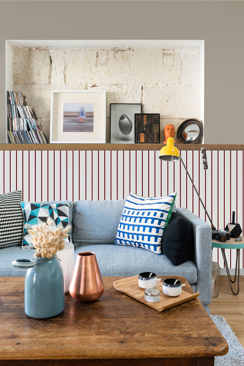 Hilo Red Tilde Wallpaper by Tres Tintas