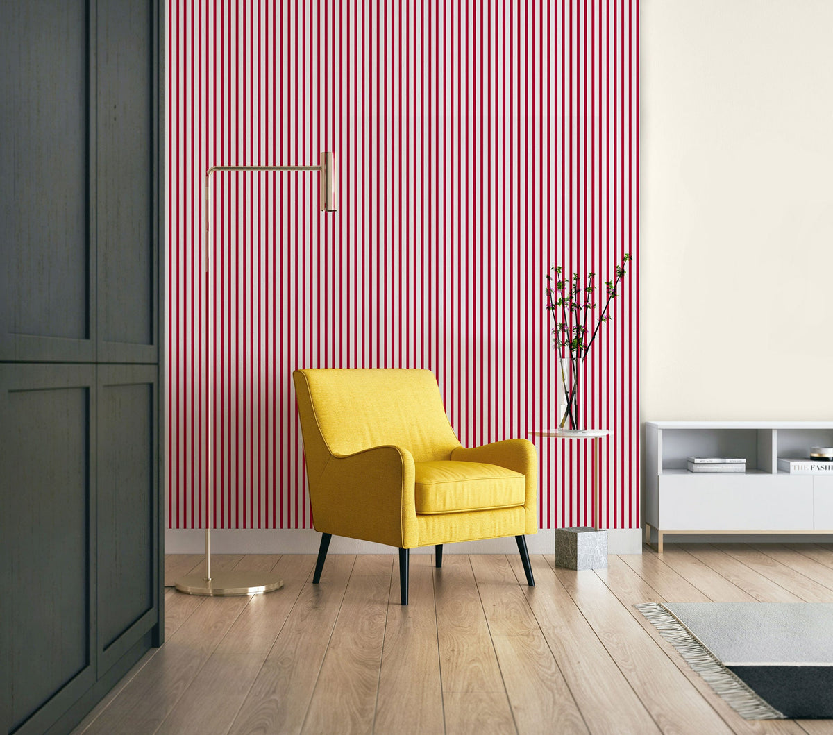 TI3602-1 Veta Red Tilde Wallpaper by Tres Tintas