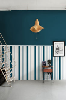 TI3604-1 Razz Green, Blue Tilde Wallpaper by Tres Tintas
