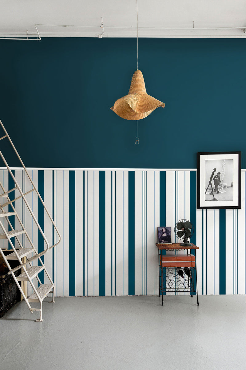 Razz Green, Blue Tilde Wallpaper by Tres Tintas