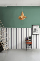 TI3604-2 Razz Grey, Green Tilde Wallpaper by Tres Tintas