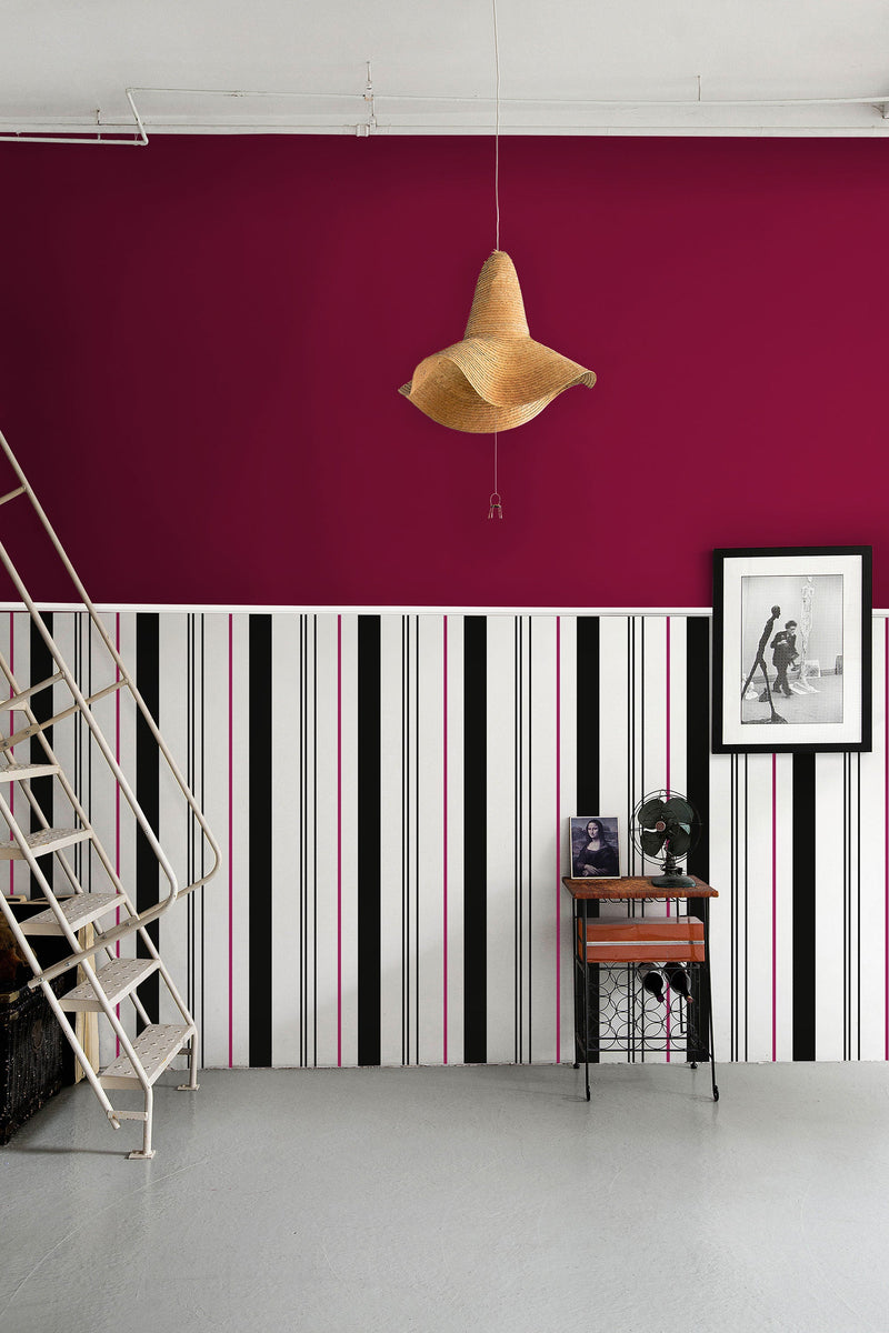 Razz Black, Fuchsia Tilde Wallpaper by Tres Tintas