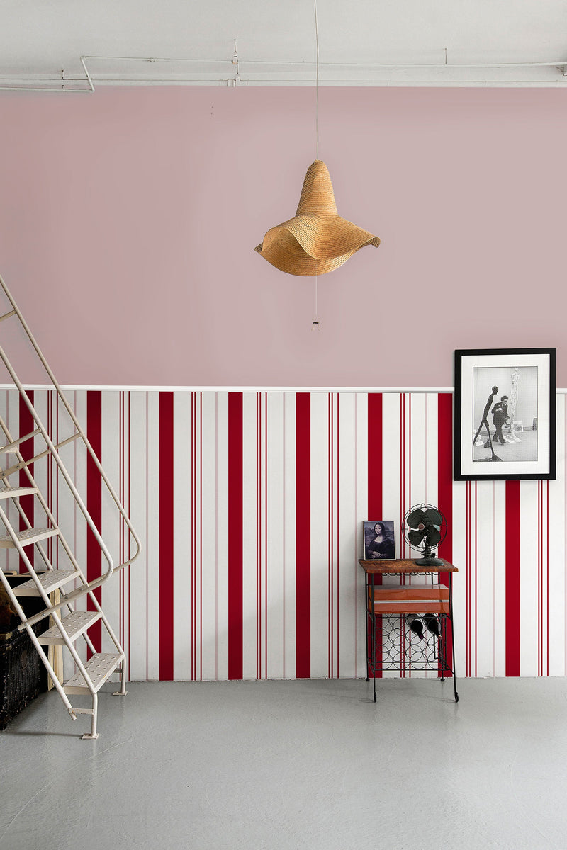 Razz Red, Pink Tilde Wallpaper by Tres Tintas