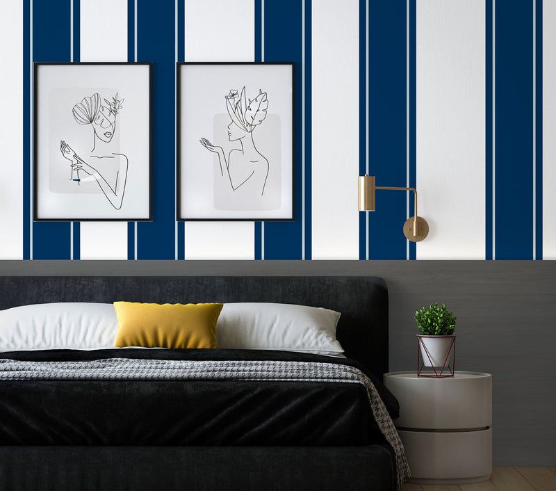Sinus Blue Tilde Wallpaper by Tres Tintas